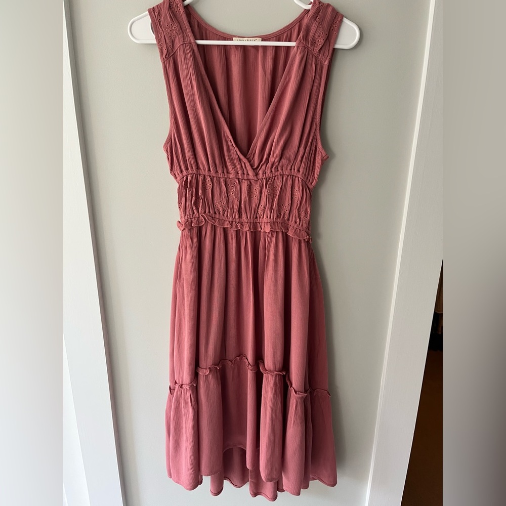 Lovestitch Blush Midi Dress, Size Small